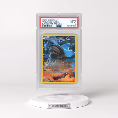 2015 Pokémon XY Black Star Promos #XY80 Black Kyurem - Full Art (PSA 8 NM-MT)