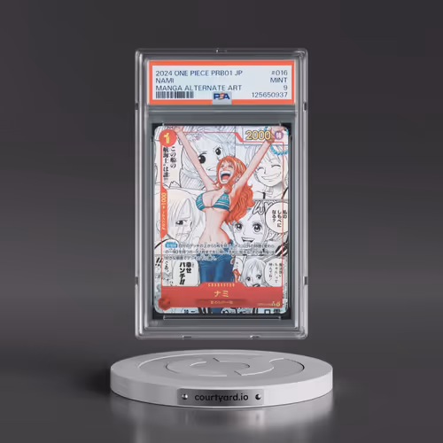 2024 One Piece Japanese Premium Booster -One Piece Card the Best #016 Nami - Manga Alternate Art (PS
