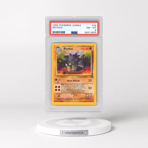 1999 Pokémon Jungle #45 Rhydon (PSA 8 NM-MT)
