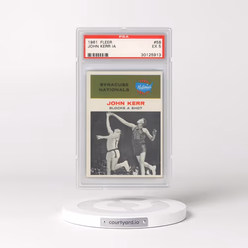 1961 Fleer #56 John Kerr - In Action (PSA 5 EX)