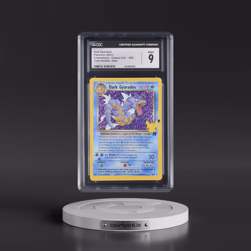 2021 Celebrations - Classic Collection #8/82 Dark Gyarados - Team Rocket Holo (CGC 9 MINT)