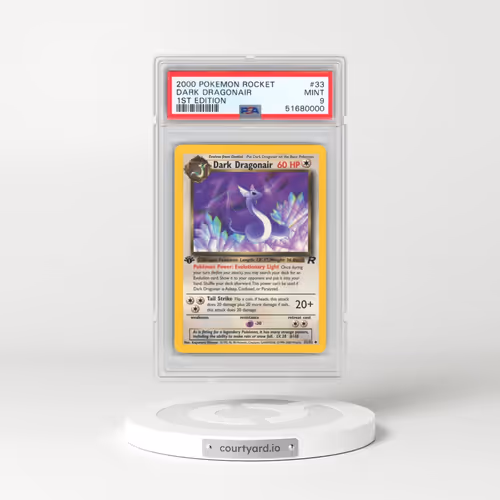 2000 Pokémon Rocket #33 Dark Dragonair - 1st Edition (PSA 9 MINT)