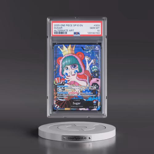 2025 One Piece OP10-Royal Blood #003 Sugar - Alternate Art (PSA 10 GEM MINT)