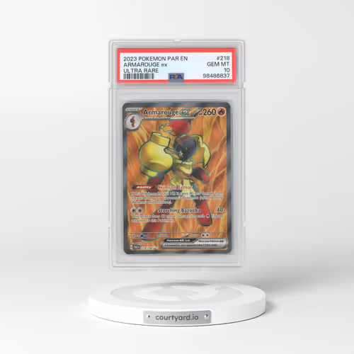 2023 Pokémon Par EN-Paradox Rift #218 Armarouge EX - Holo Ultra Rare (PSA 10 GEM MINT)