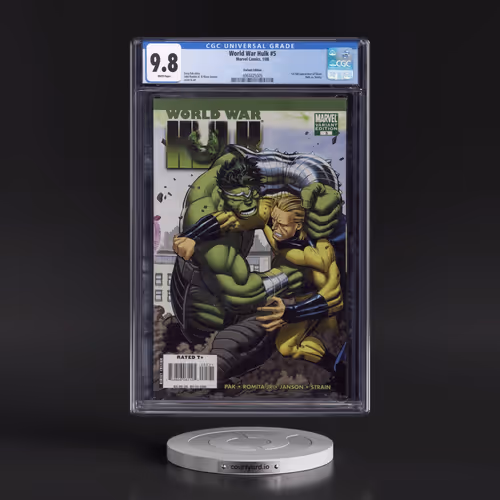 World War Hulk #5 CGC 9.8 White Pages (Marvel Comics, 1/08) - Universal Variant Edition