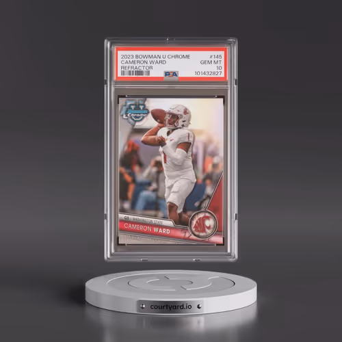 2023 Bowman University Chrome #145 Cameron Ward - Refractor (PSA 10 GEM MINT)