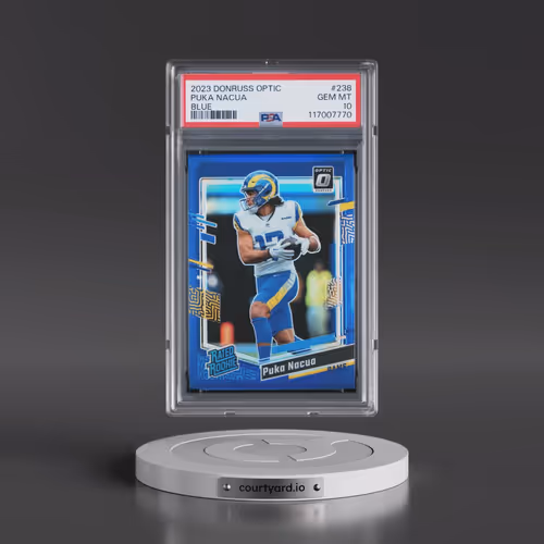 2023 Panini Donruss Optic #238 Puka Nacua - Blue (PSA 10 GEM MINT)