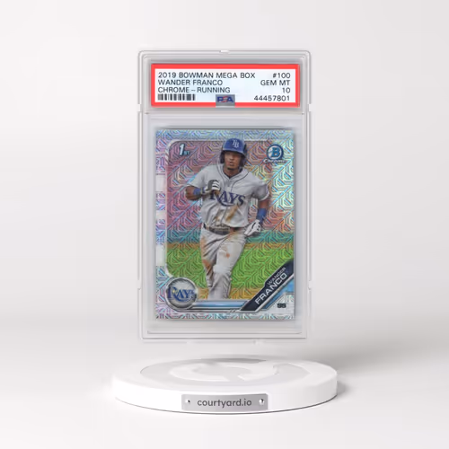 2019 Bowman Mega Box Chrome #100 Wander Franco - Running (PSA 10 GEM MINT)