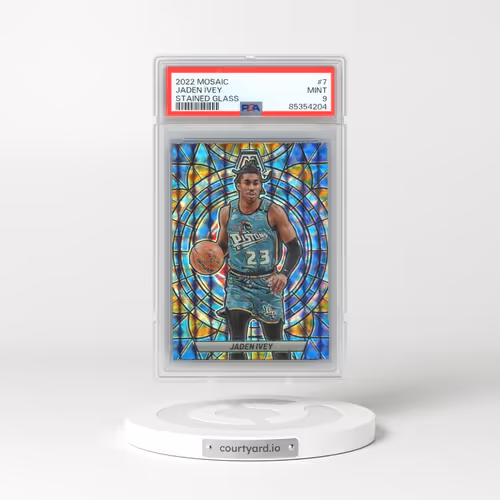 2022 Panini Mosaic Stained Glass #7 Jaden Ivey (PSA 9 MINT)