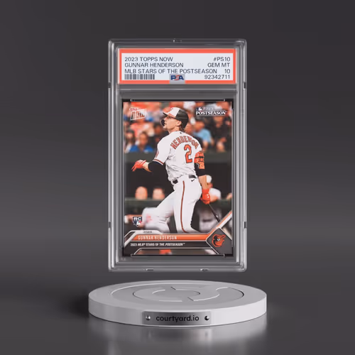 2023 Topps Now MLB Stars of the Postseason #PS10 Gunnar Henderson (PSA 10 GEM MINT)