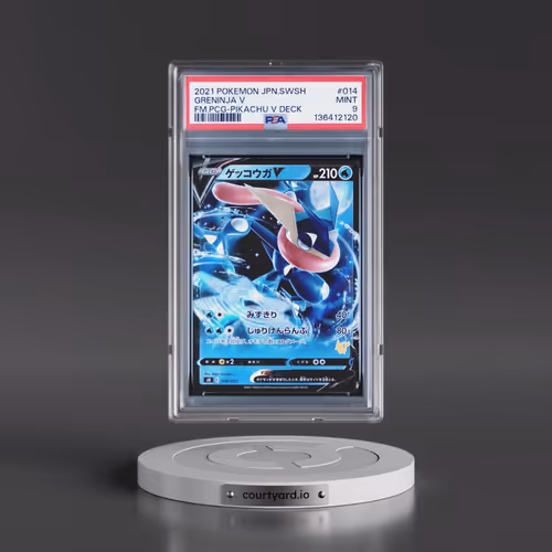 2021 Pokémon Sword & Shield Family Pokémon Card Game #014 Greninja V - Holo Pikachu V Deck (PSA 9 MI