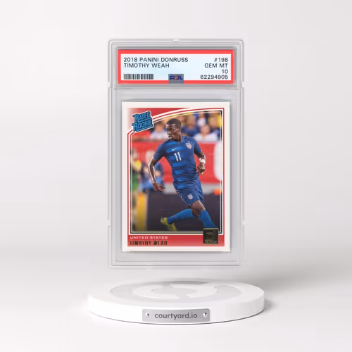 2018 Panini Donruss #198 Timothy Weah (PSA 10 GEM MINT)