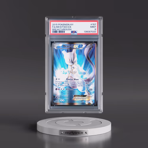 2015 Pokémon XY Breakthrough #157 Mewtwo EX - Holo Full Art (PSA 9 MINT)