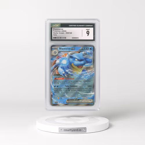 2024 Pokémon Scr EN-Stellar Crown #030 Blastoise EX - Holo (CGC 9 MINT)