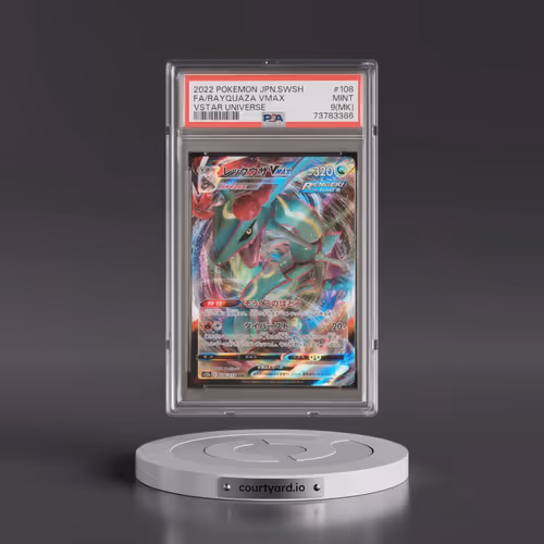 2022 Pokémon Sword & Shield Vstar Universe #108 Rayquaza Vmax - Full Art (PSA 9 MINT)