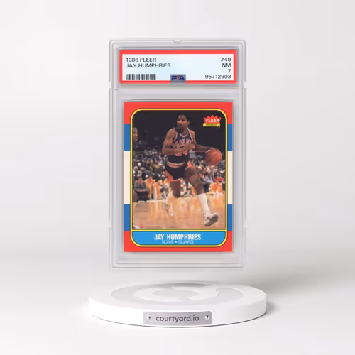 1986 Fleer #49 Jay Humphries (PSA 7 NM)