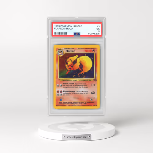 1999 Pokémon Jungle #3 Flareon - Holo (PSA 5 EX)