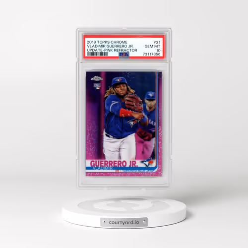 2019 Topps Chrome Update #21 Vladimir Guerrero Jr. - Pink Refractor (PSA 10 GEM MINT)