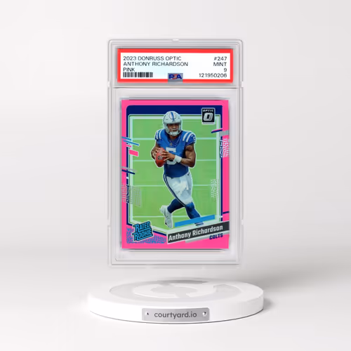 2023 Panini Donruss Optic #247 Anthony Richardson - Pink (PSA 9 MINT)