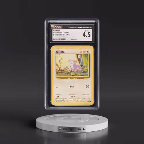 1999 Base Set #61/102 Rattata (CGC 4.5 VG-EX+)