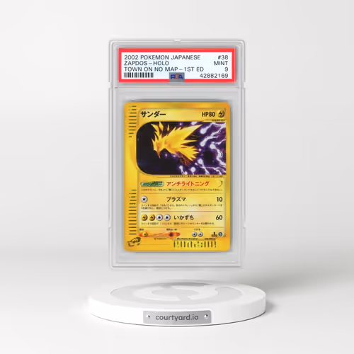 2002 Pokémon the Town on No Map #038 Zapdos - 1st Edition Holo (PSA 9 MINT)