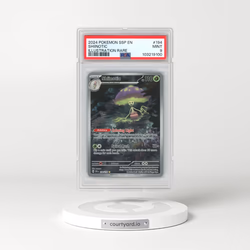 2024 Pokémon Ssp EN-Surging Sparks #194 Shiinotic - Illustration Rare (PSA 9 MINT)