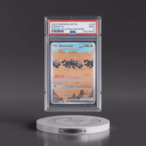 2024 Pokémon Ssp EN-Surging Sparks #236 Durant EX - Holo Special Illustration Rare (PSA 9 MINT)