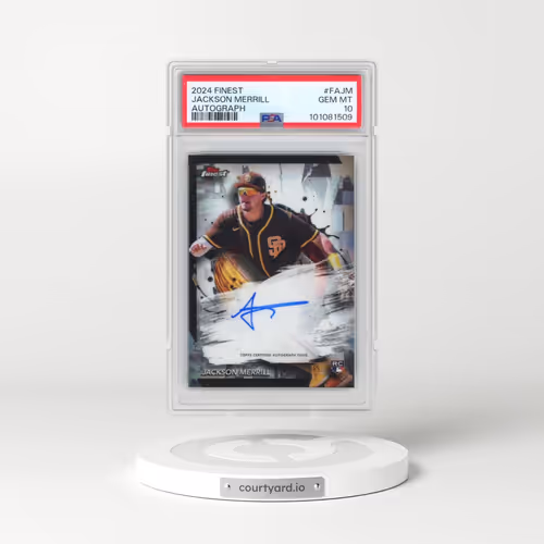 2024 Topps Finest Finest Autographs #FAJM Jackson Merrill (PSA 10 GEM MINT)