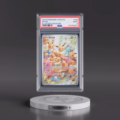 2024 Pokémon Twm EN-Twilight Masquerade #188 Eevee - Illustration Rare (PSA 9 MINT)