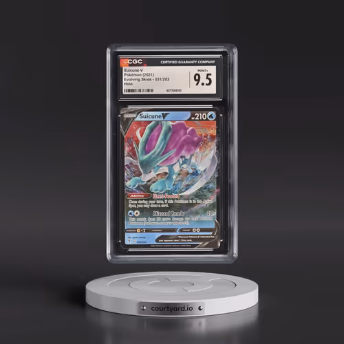 2021 Evolving Skies #031/203 Suicune V - Holo (CGC 9.5 MINT+)