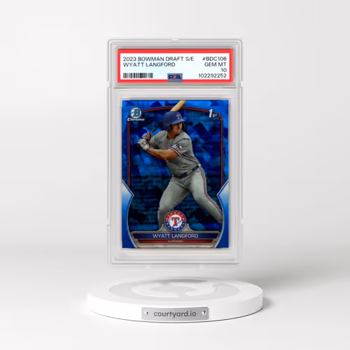2023 Bowman Draft Sapphire Edition #BDC106 Wyatt Langford (PSA 10 GEM MINT)