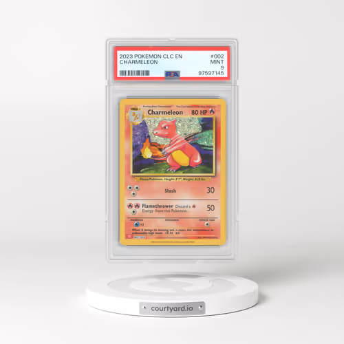2023 Pokémon Clc-Trading Card Game Classic Charizard & HO-Oh EX Deck #002 Charmeleon (PSA 9 MINT)