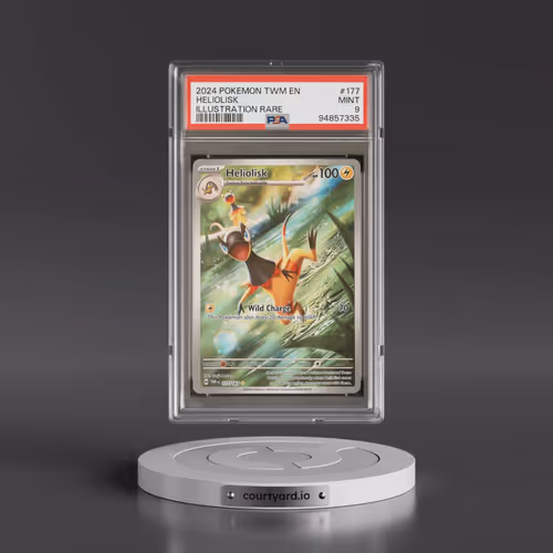2024 Pokémon Twm EN-Twilight Masquerade #177 Heliolisk - Illustration Rare (PSA 9 MINT)