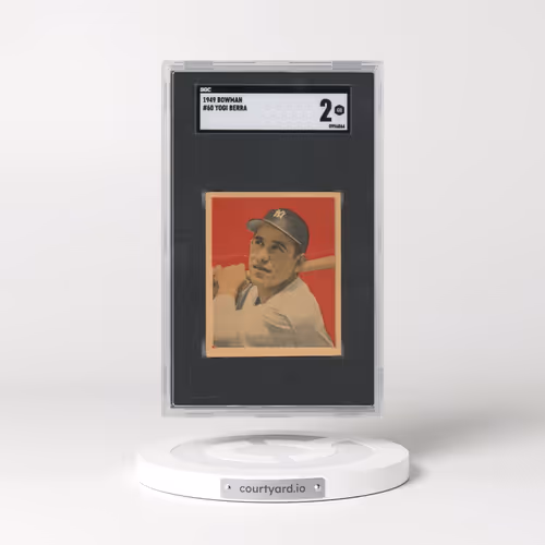1949 Bowman #60 Yogi Berra (SGC 2 GOOD)
