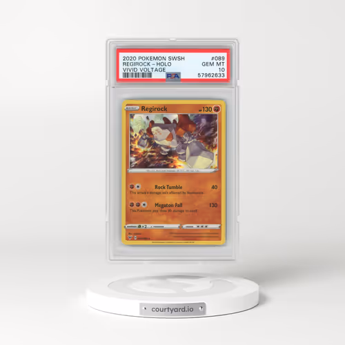 2020 Pokémon Sword & Shield Vivid Voltage #089 Regirock - Holo (PSA 10 GEM MINT)