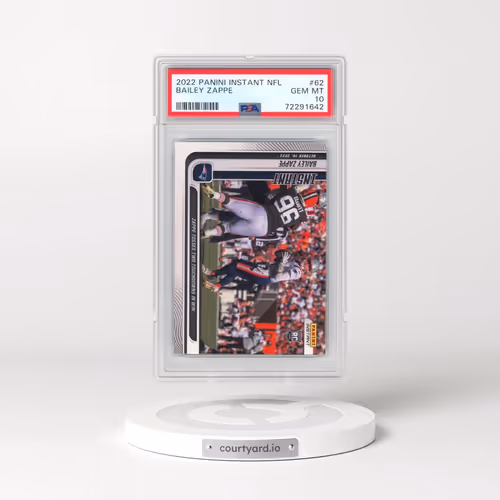 2022 Panini Instant NFL #62 Bailey Zappe (PSA 10 GEM MINT)