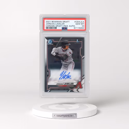 2021 Bowman Draft Chrome Draft Pick Autographs #CDAJLA Jordan Lawlar (PSA 10 GEM MINT)