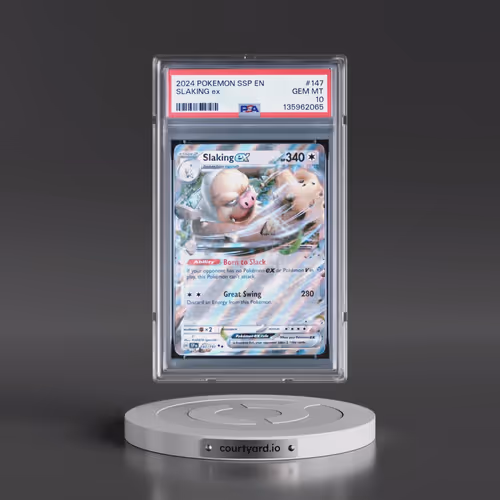 2024 Pokémon Ssp EN-Surging Sparks #147 Slaking EX - Holo (PSA 10 GEM MINT)