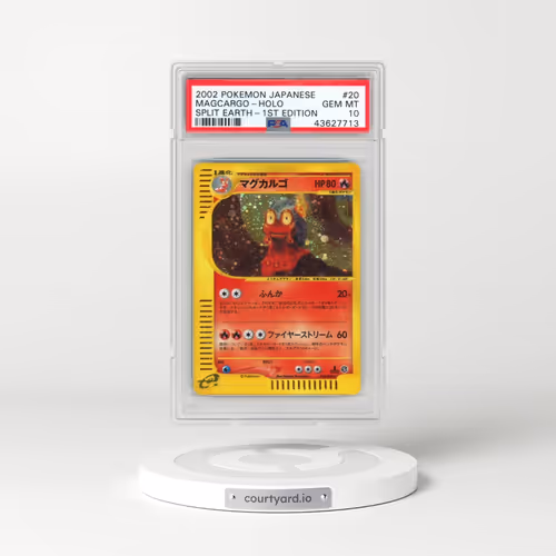 2002 Pokémon Split Earth #020 Magcargo - 1st Edition Holo (PSA 10 GEM MINT)