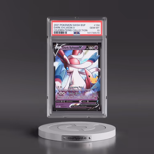 2021 Pokémon Swsh Black Star Promo #134 Dark Sylveon V - Holo Celebrations Collection (PSA 10 GEM MI