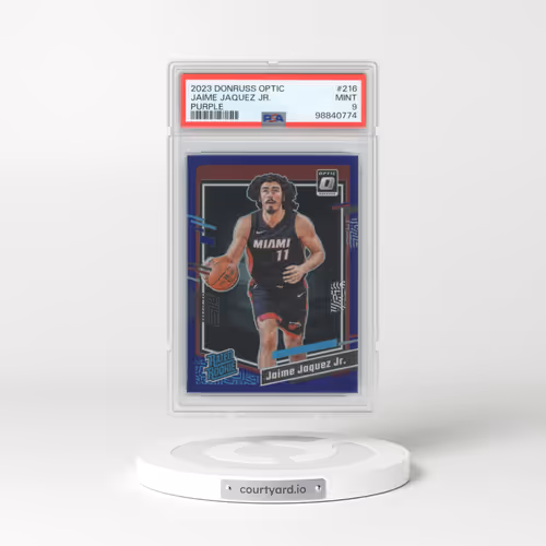 2023 Panini Donruss Optic #216 Jaime Jaquez Jr. - Purple (PSA 9 MINT)
