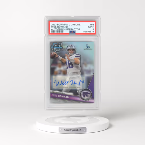 2023 Bowman University Chrome #93 Will Howard - Autograph-Refractor (PSA 9 MINT)