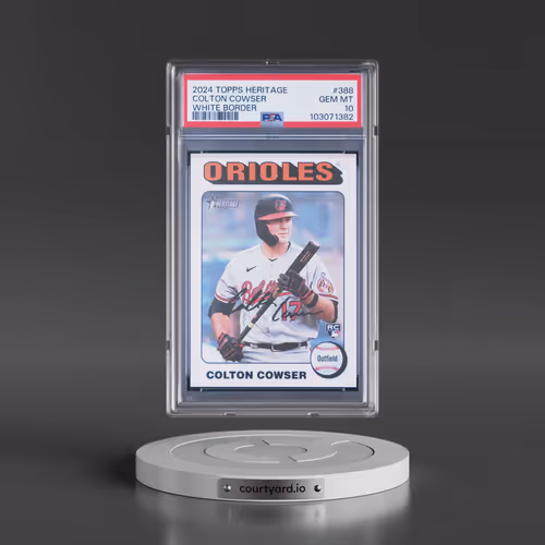 2024 Topps Heritage #388 Colton Cowser - White Border (PSA 10 GEM MINT)