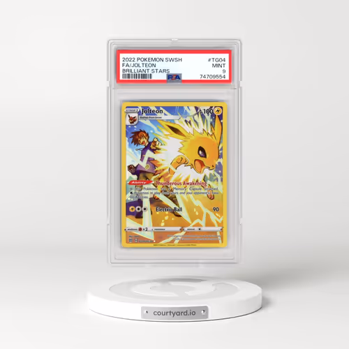 2022 Pokémon Sword & Shield Brilliant Stars #TG04 Jolteon - Full Art (PSA 9 MINT)