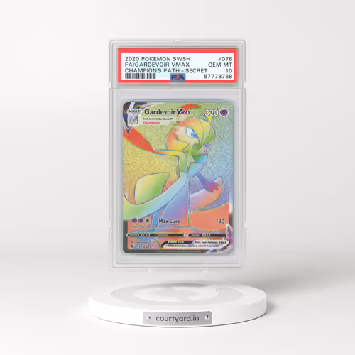 2020 Pokémon Sword & Shield Champion's Path #076 Gardevoir Vmax - Full Art Secret (PSA 10 GEM MINT)