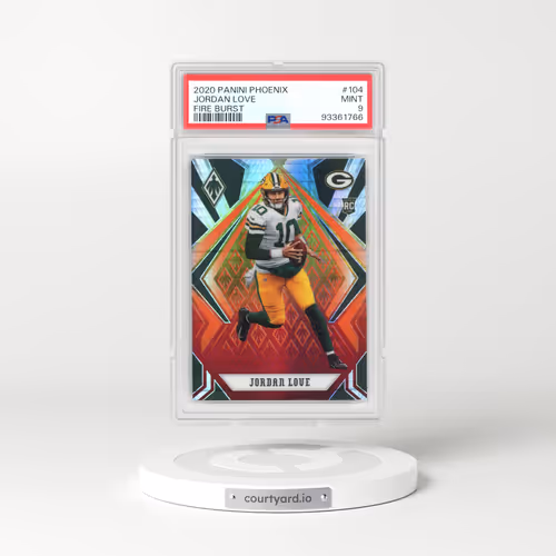 2020 Panini Phoenix #104 Jordan Love - Fire Burst (PSA 9 MINT)