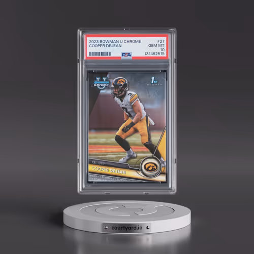 2023 Bowman University Chrome #27 Cooper Dejean (PSA 10 GEM MINT)