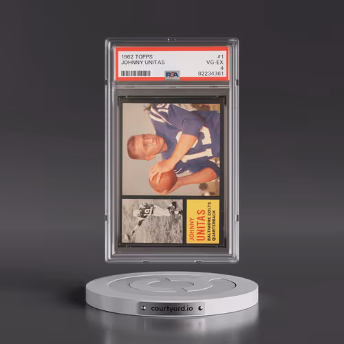 1962 Topps #1 Johnny Unitas (PSA 4 VG-EX)
