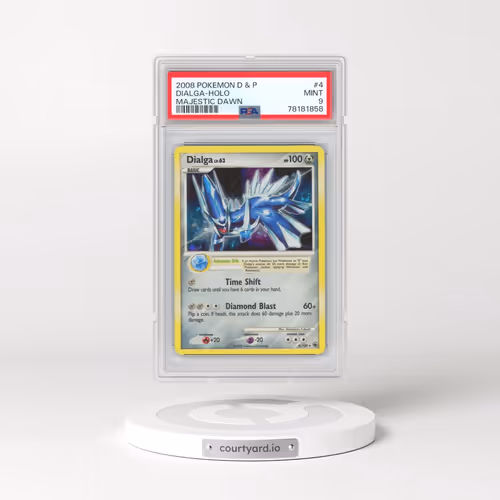 2008 Pokémon Diamond & Pearl Majestic Dawn #4 Dialga - Holo (PSA 9 MINT)