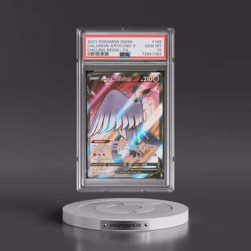 2021 Pokémon Sword & Shield Chilling Reign #169 Galarian Articuno V - Holo Full Art (PSA 10 GEM MINT